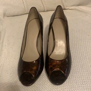 Banana Republic Brown Peep Toe Heels